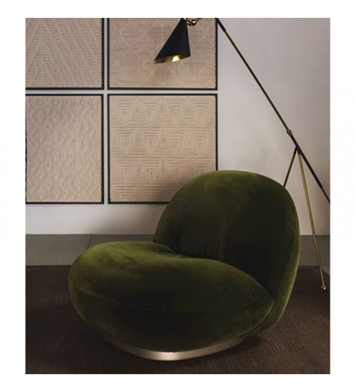 丹麦Gubi软萌可爱Pacha Lounge Chair 休闲椅